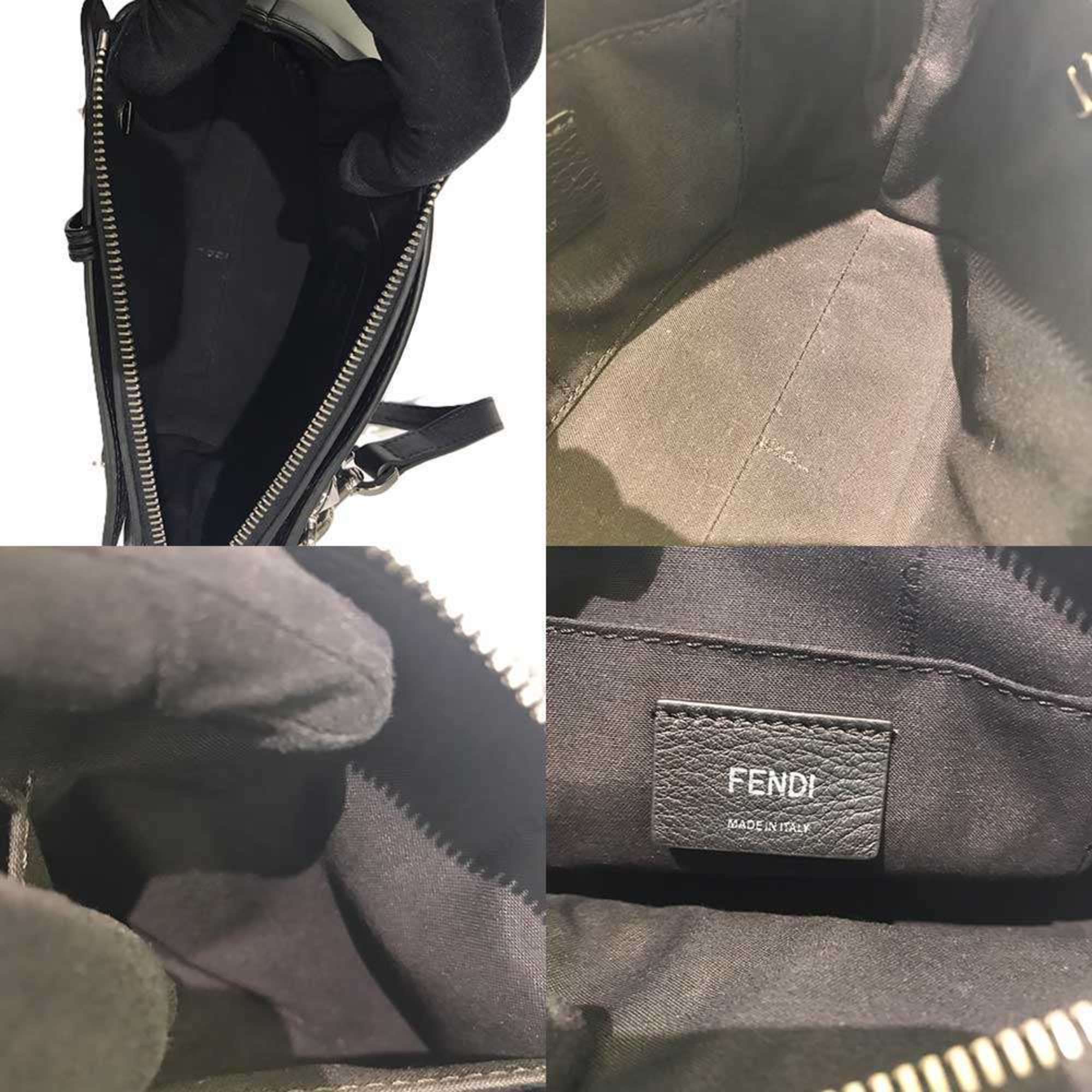 Fendi Black Leather Handbag Shoulder Bag (Pre-Owned)