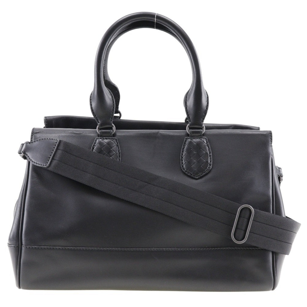 Bottega Veneta Black Leather Handbag (Pre-Owned)
