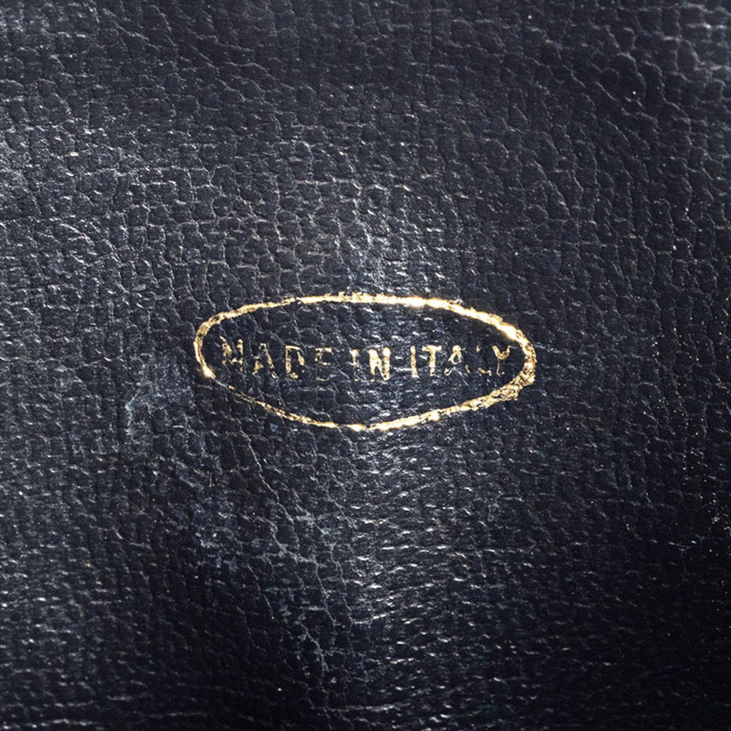 Chanel Black Leather Handbag Pouch Vanity Bag (Pre-Owned)