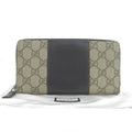 Gucci Beige Black Gg Supreme Long Wallet (Bi-Fold) (Pre-Owned)