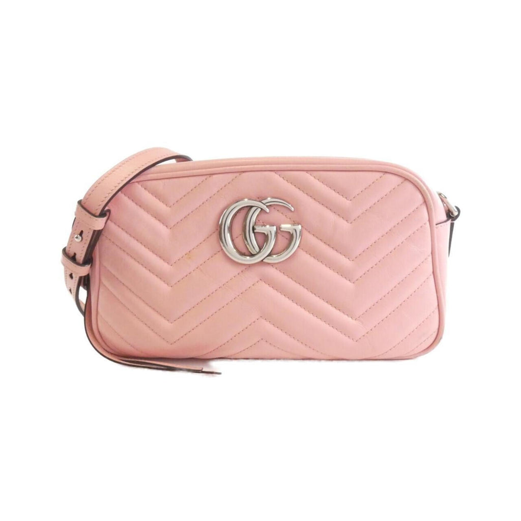 Gucci Pink Leather Shoulder Bag (Pre-Owned)