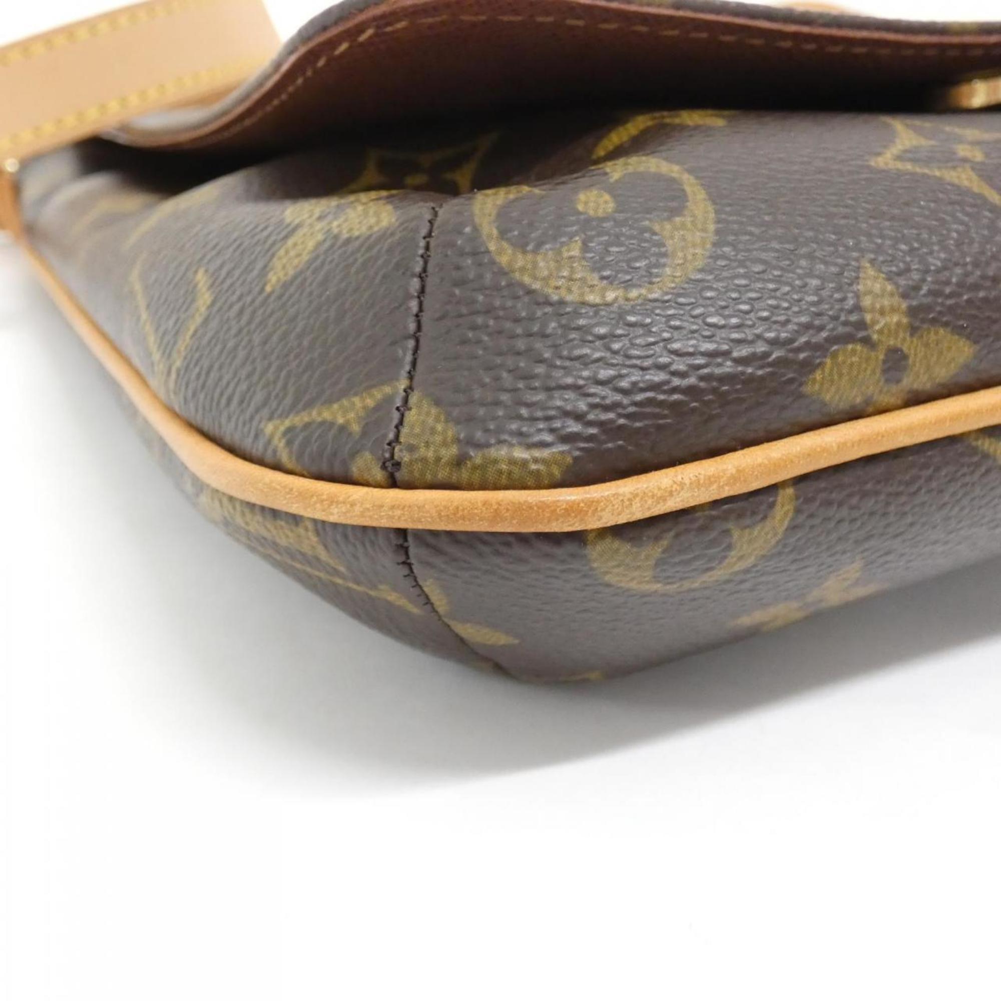 Louis Vuitton Brown Marron Coated Canvas Shoulder Bag (Pre-Owned)