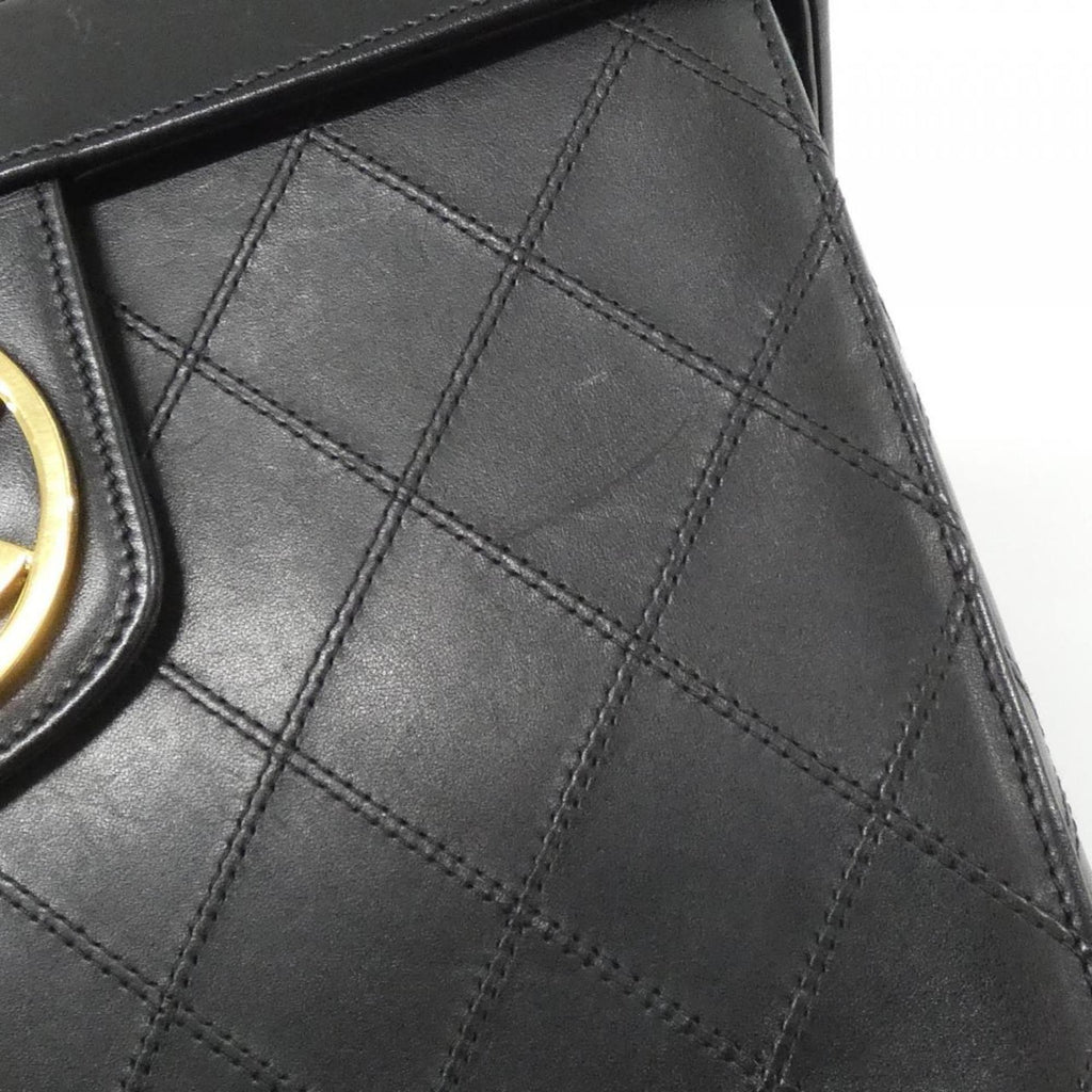 Chanel Black Leather Handbag (Pre-Owned)
