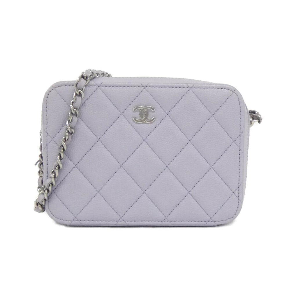Chanel Light Purple Grained Calfskin Shoulder Bag (Pre-Owned)