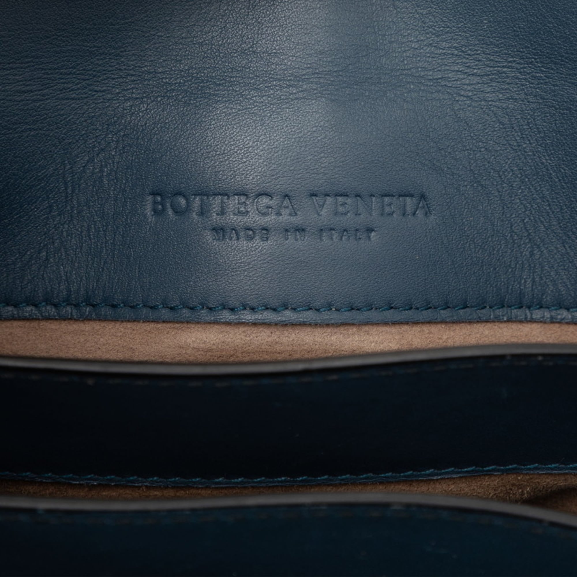 Bottega Veneta Blue Handbag Shoulder Bag (Pre-Owned)