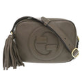 Gucci Brown Leather Shoulder Bag (Pre-Owned)