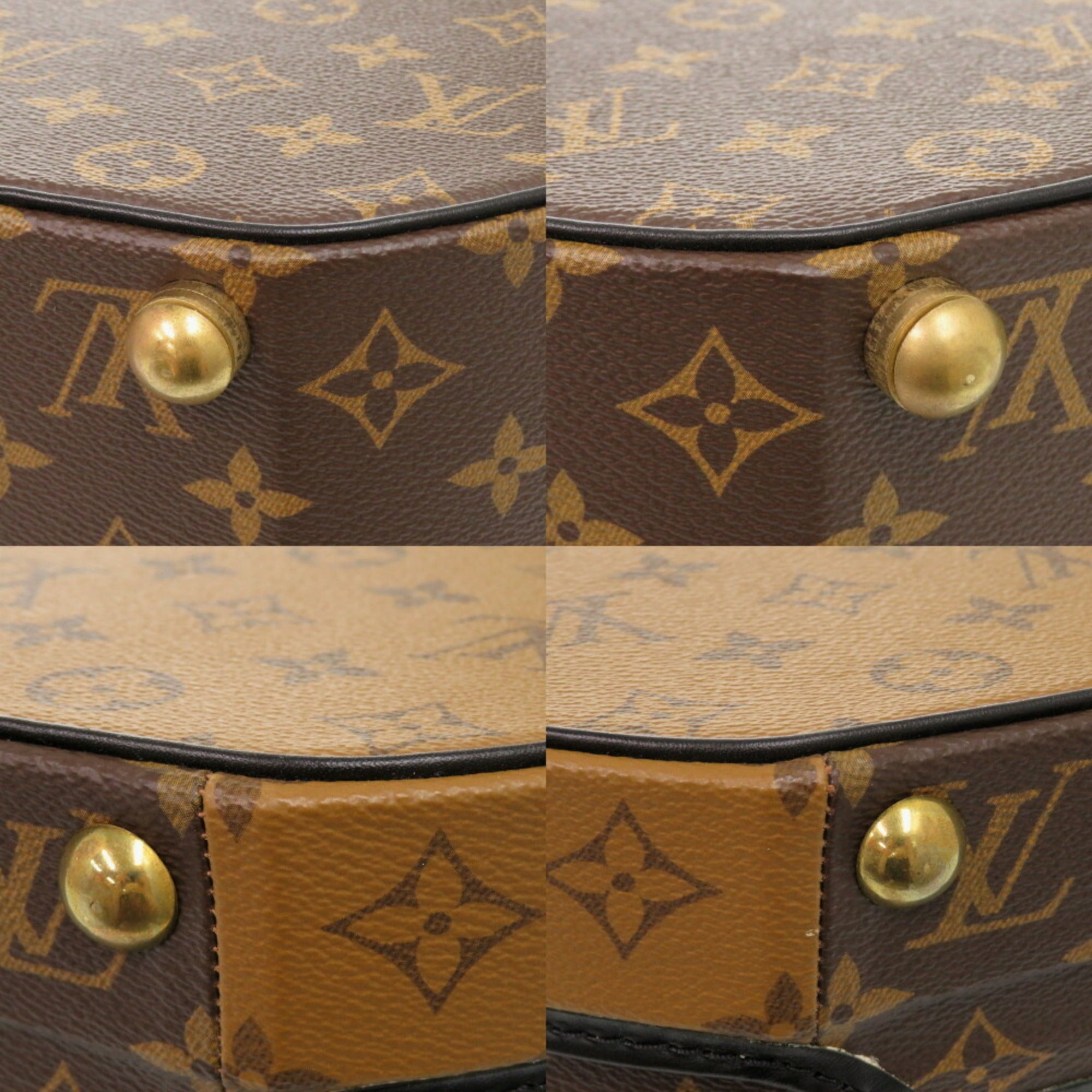 Louis Vuitton Brown Monogram Reverse Monogram Handbag (Pre-Owned)