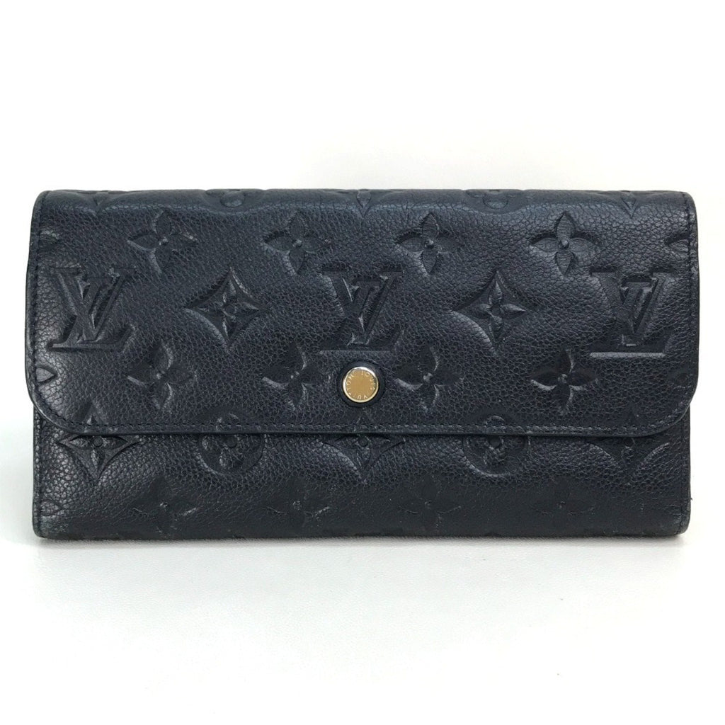 Louis Vuitton Infini Navy Monogram Empreinte Long Wallet (Bi-Fold) (Pre-Owned)