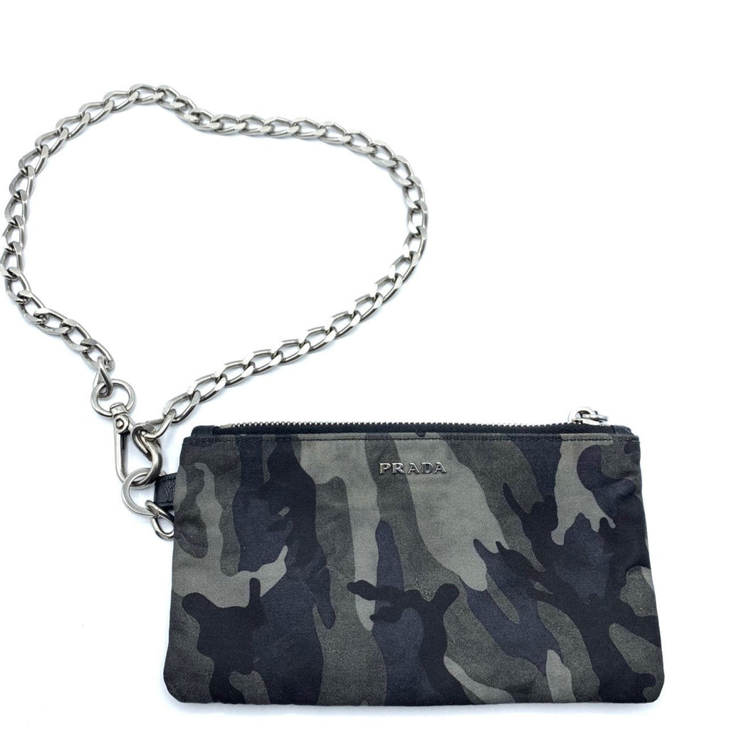Prada Camouflage Nylon Coin Purse/Coin Case (Pre-Owned)