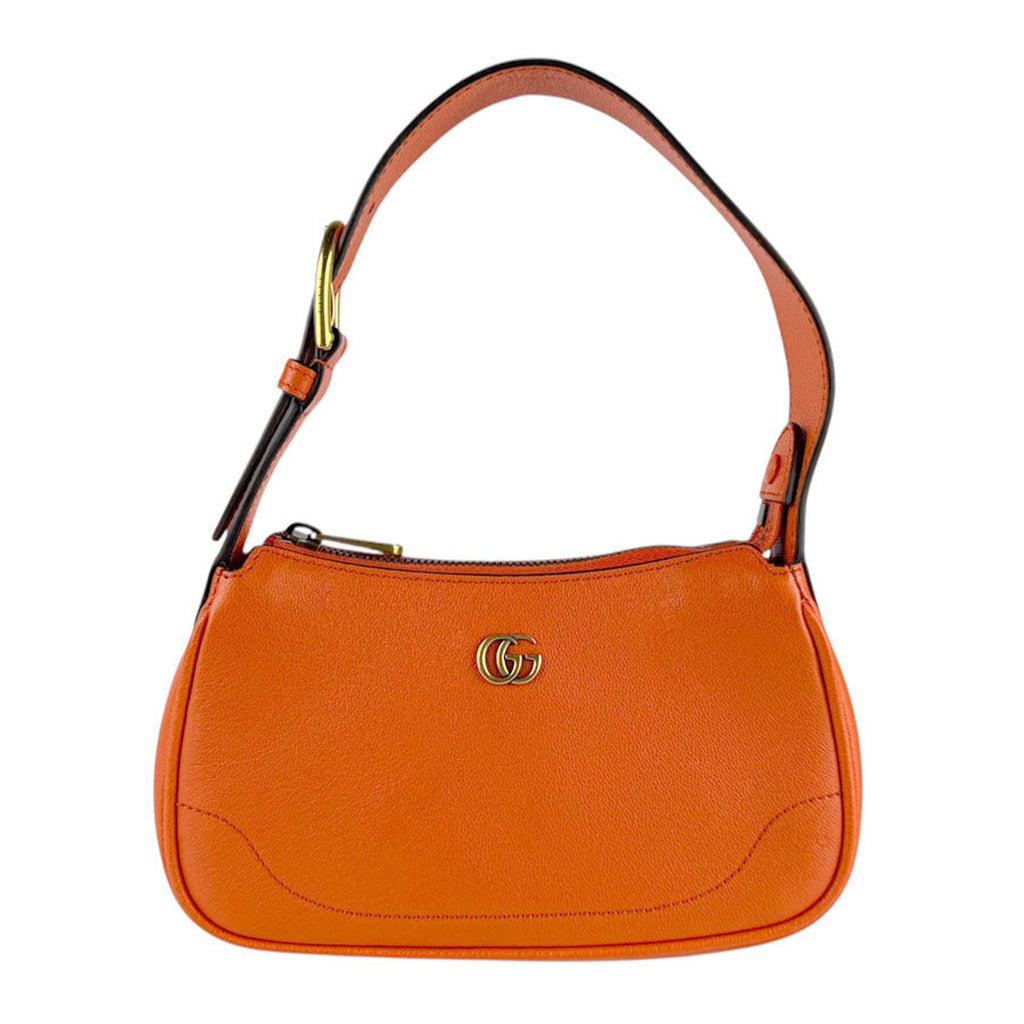 Gucci Orange Leather Handbag (Pre-Owned)