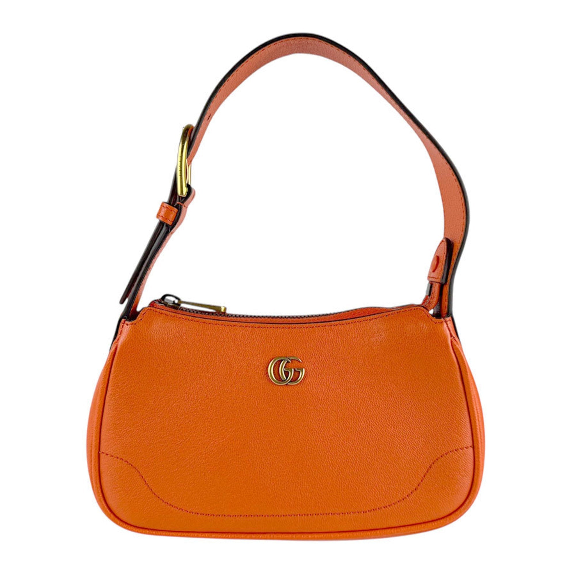Gucci Orange Leather Handbag (Pre-Owned)