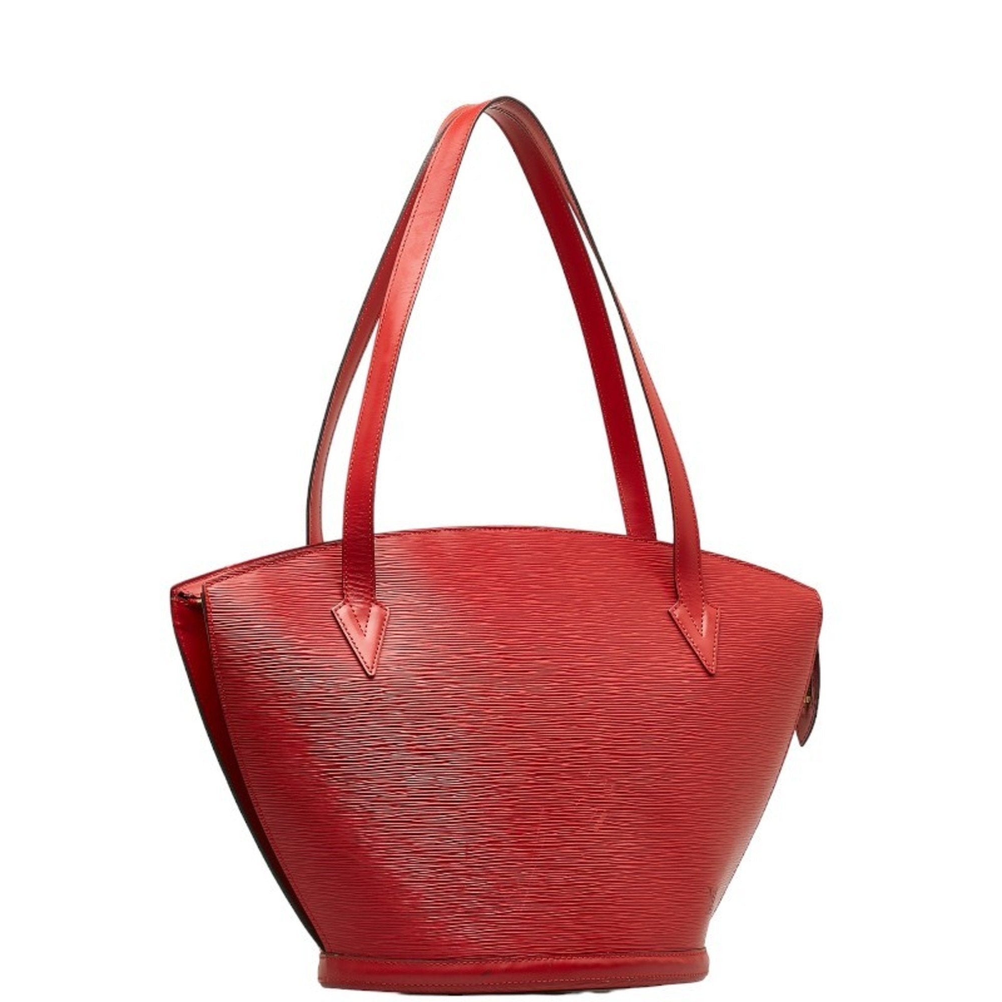 Louis Vuitton Castilian Red Leather Shoulder Bag Tote Bag (Pre-Owned)