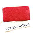 Louis Vuitton Red Color Monogram Empreinte Long Wallet (Bi-Fold) (Pre-Owned)
