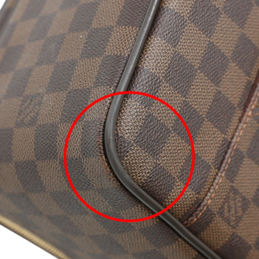 Louis Vuitton Damier Brown Damier Canvas Handbag (Pre-Owned)