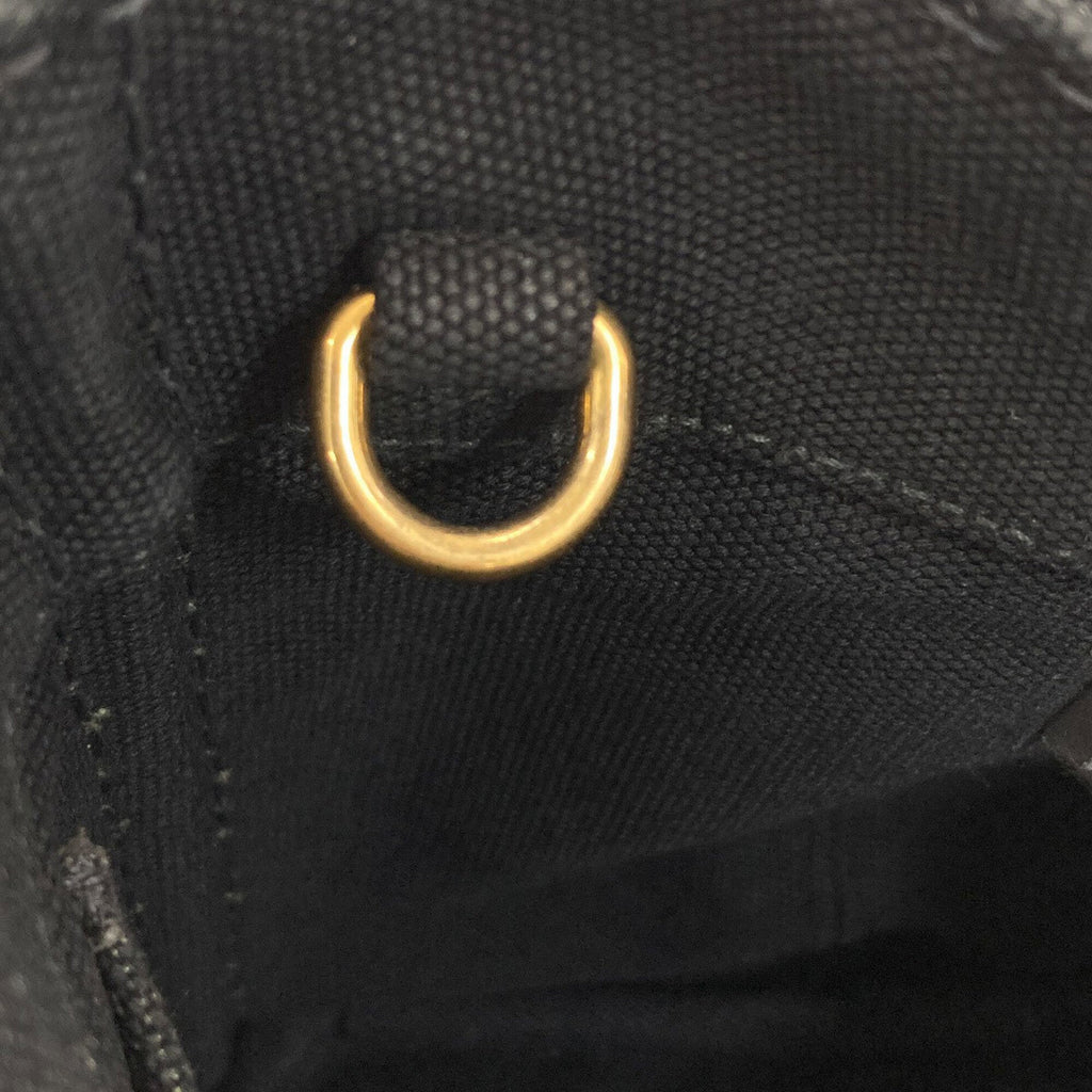 Prada Canapa Black Canvas Handbag (Pre-Owned)