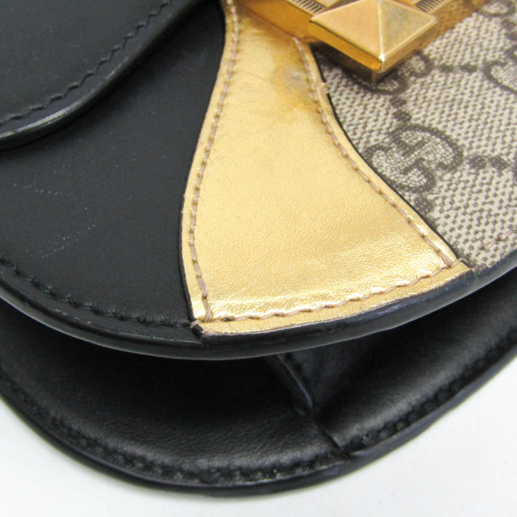 Gucci Osiride Shoulder Bag Gg Coated Canvas And Leather Beige Canvas Shoulder Bag Bag (Pre-Owned)