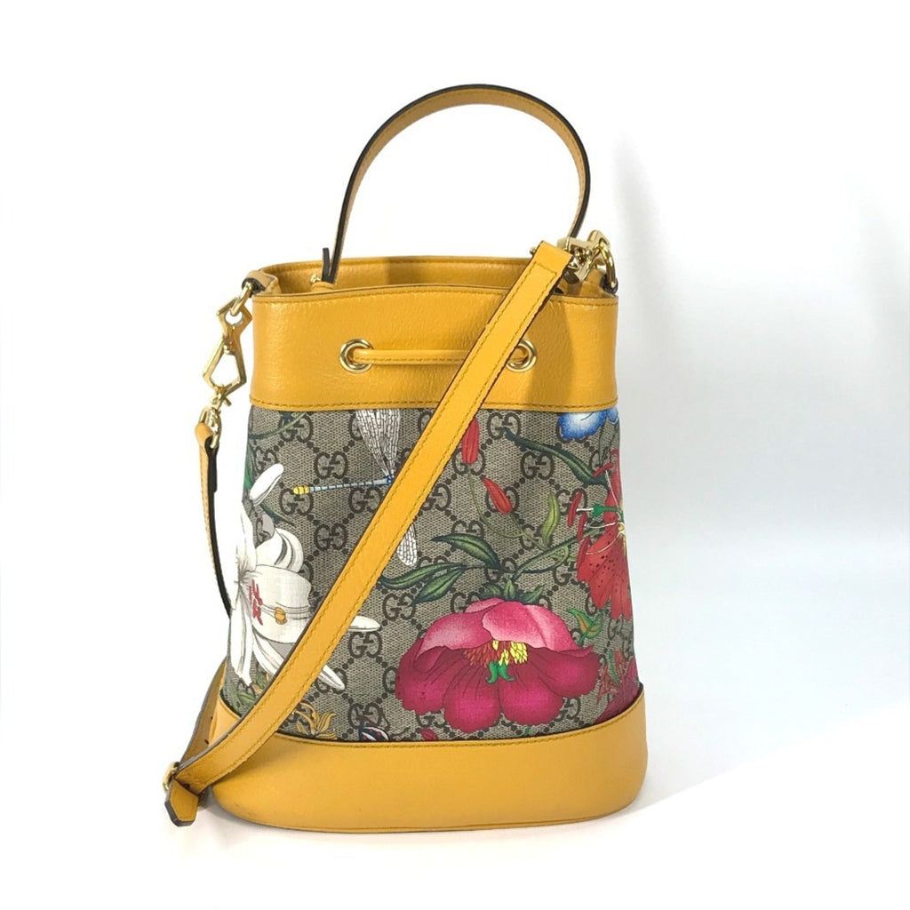 Gucci Beige Multi-Color Gg Supreme Handbag Shoulder Bag (Pre-Owned)