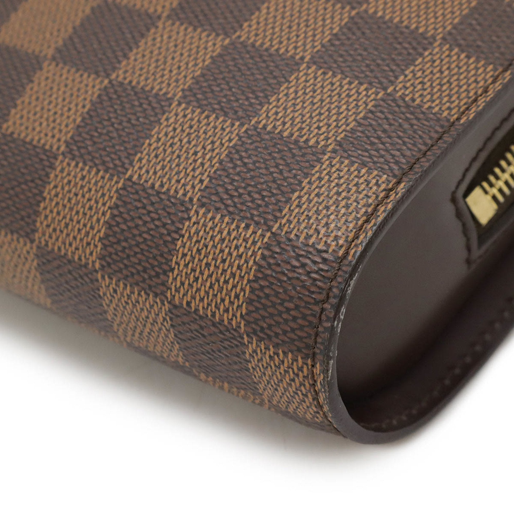 Louis Vuitton Damier Brown Damier Canvas Pvc Clutch Bag (Pre-Owned)