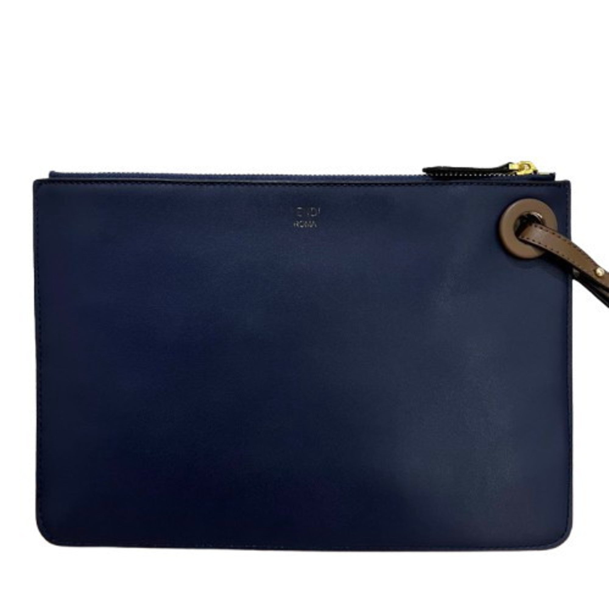 Fendi Multi-Color Leather Clutch Bag (Pre-Owned)