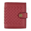 Bottega Veneta Red Color Intrecciato Wallet (Bi-Fold) (Pre-Owned)