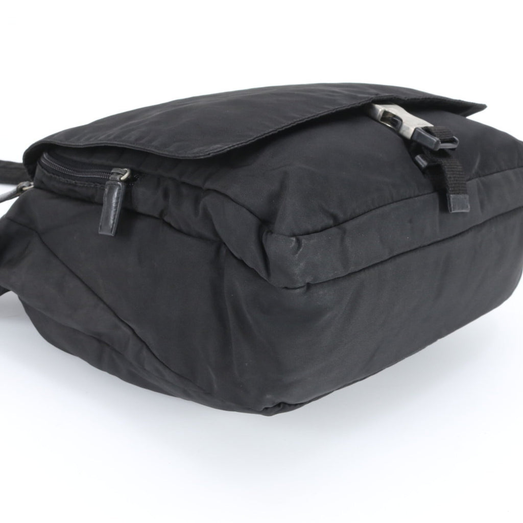 Prada Black Nylon Leather Shoulder Bag (Pre-Owned)