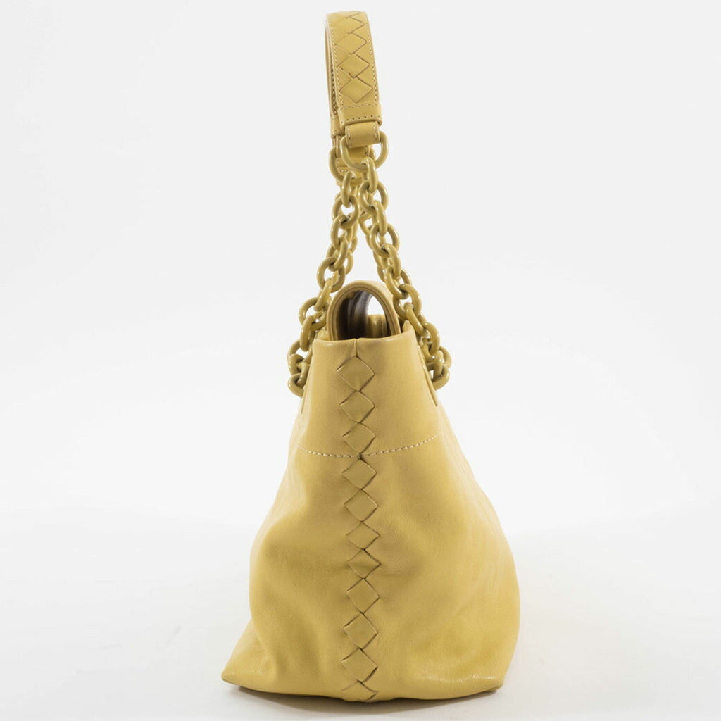 Bottega Veneta Yellow Leather Handbag (Pre-Owned)