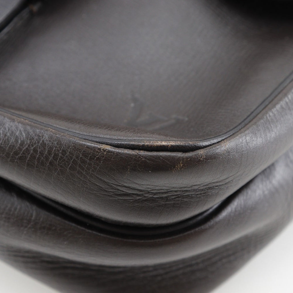 Louis Vuitton Brown Coffee Leather Shoulder Bag (Pre-Owned)