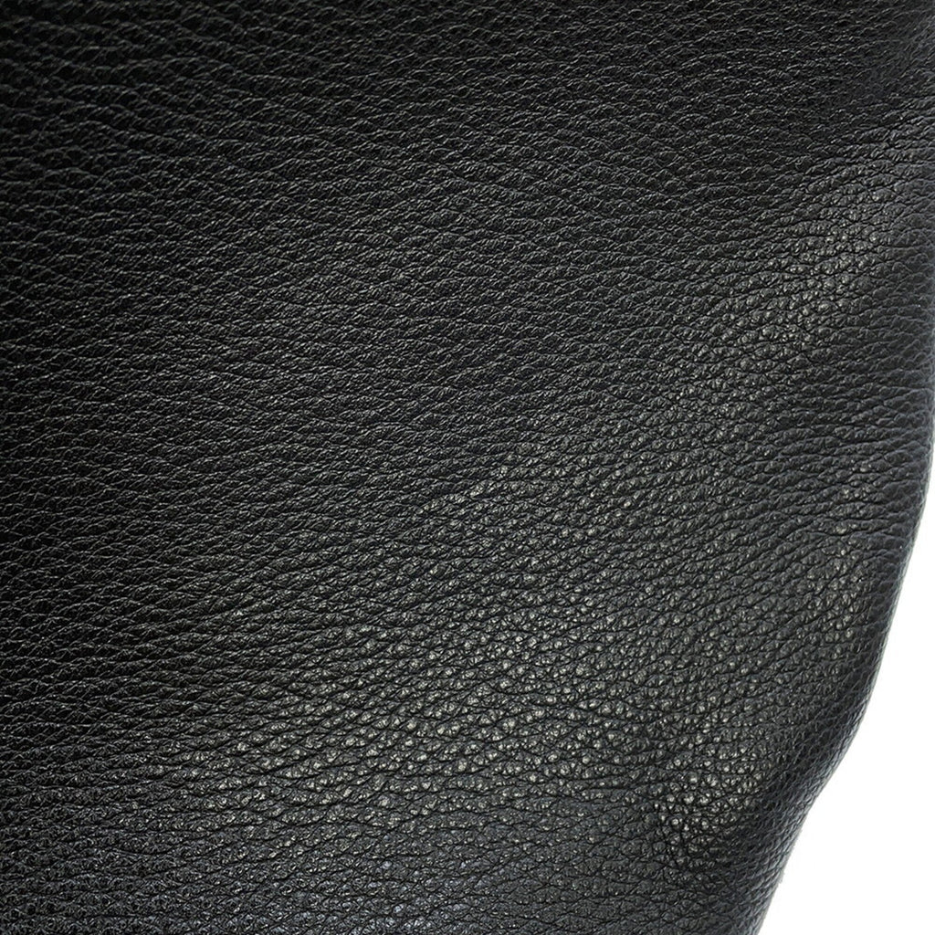 Prada Black Leather Handbag Shoulder Bag (Pre-Owned)
