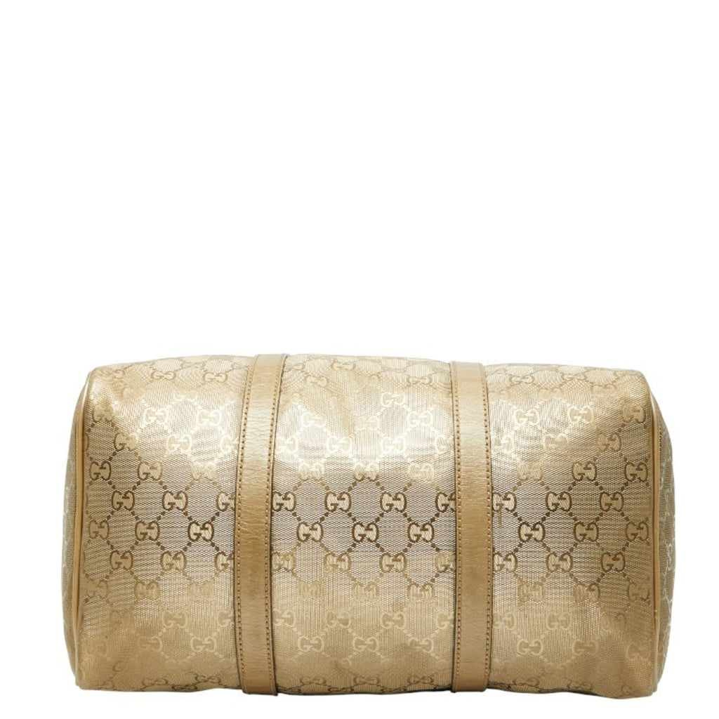 Gucci Gold Pvc Leather Handbag (Pre-Owned)