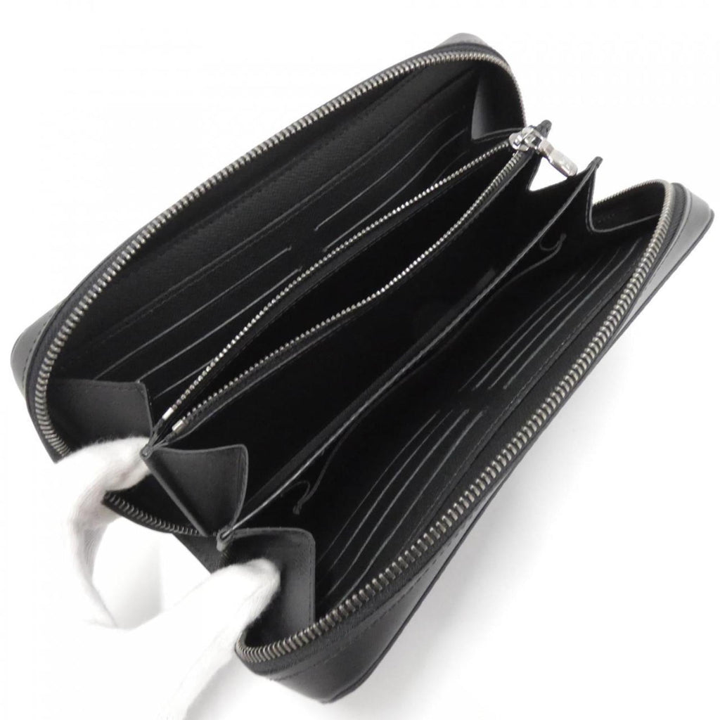 Louis Vuitton Black Coated Canvas Long Wallet (Bi-Fold) (Pre-Owned)
