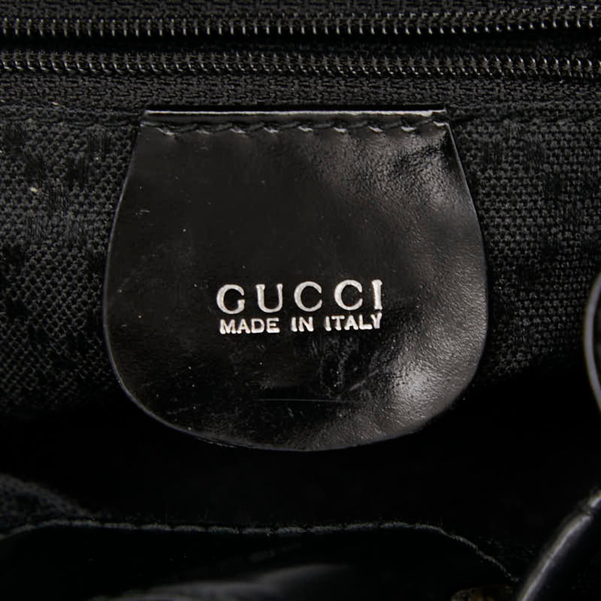 Gucci Black Nylon Leather Backpack (Pre-Owned)