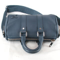 Louis Vuitton Blue Leather Handbag Shoulder Bag (Pre-Owned)