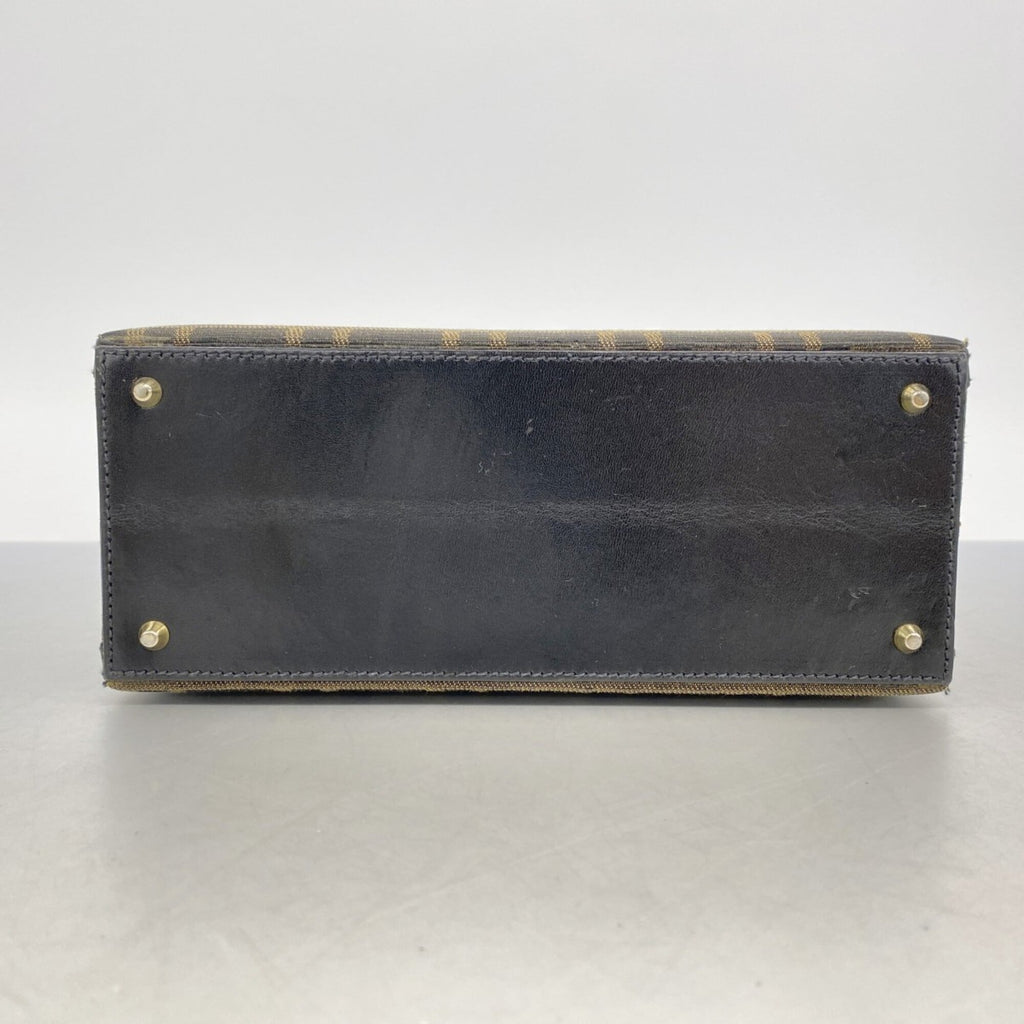 Fendi Brown Nylon Canvas Handbag (Pre-Owned)