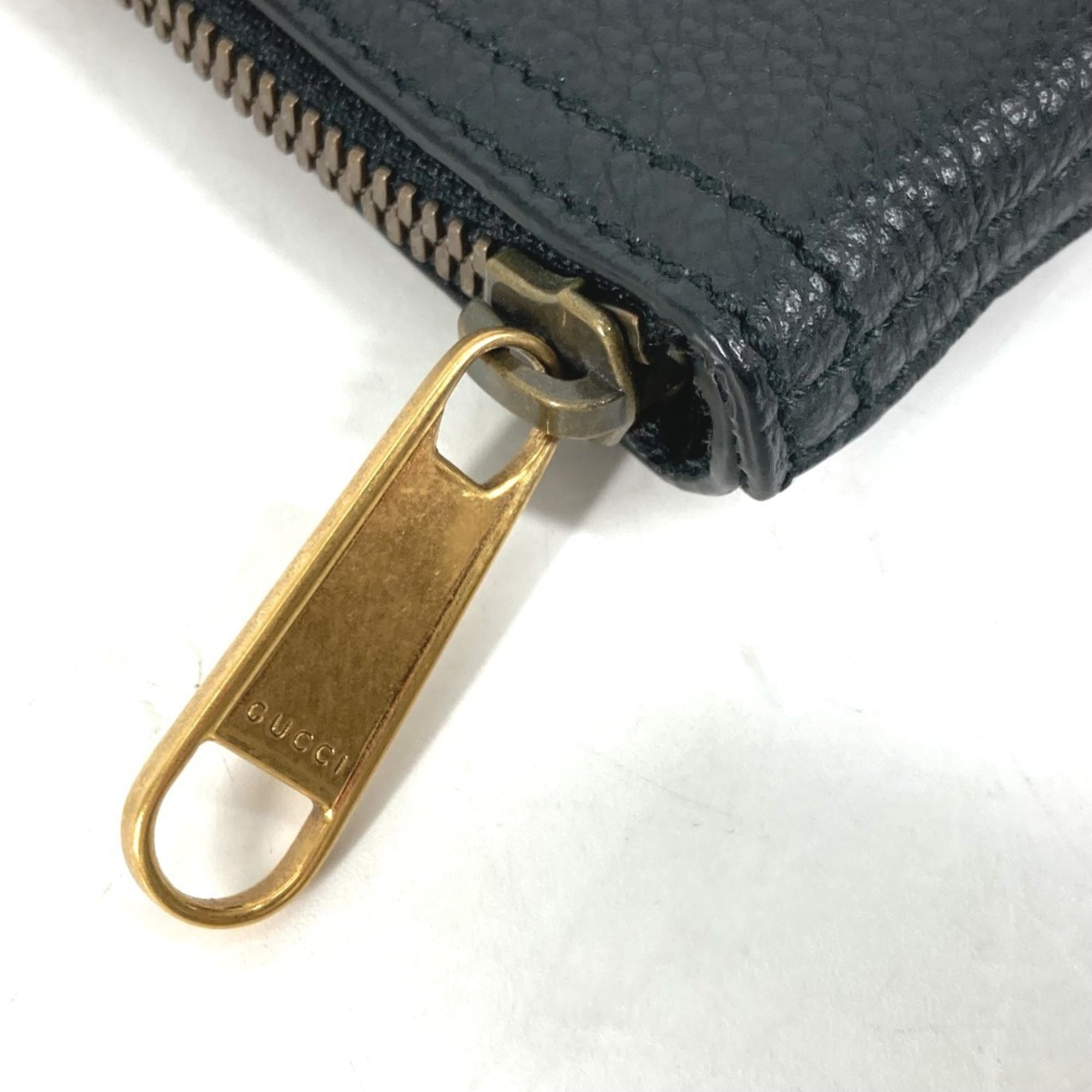 Gucci Black Leather Clutch Bag Pouch (Pre-Owned)