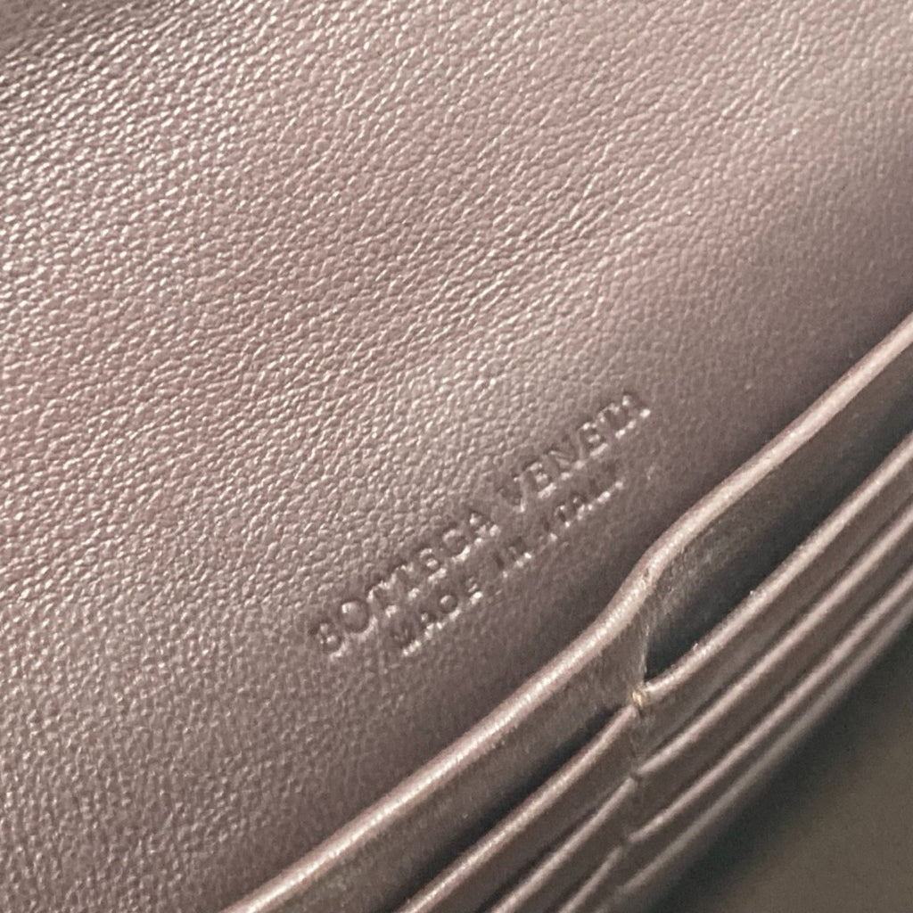 Bottega Veneta Brown Leather Long Wallet (Bi-Fold) (Pre-Owned)