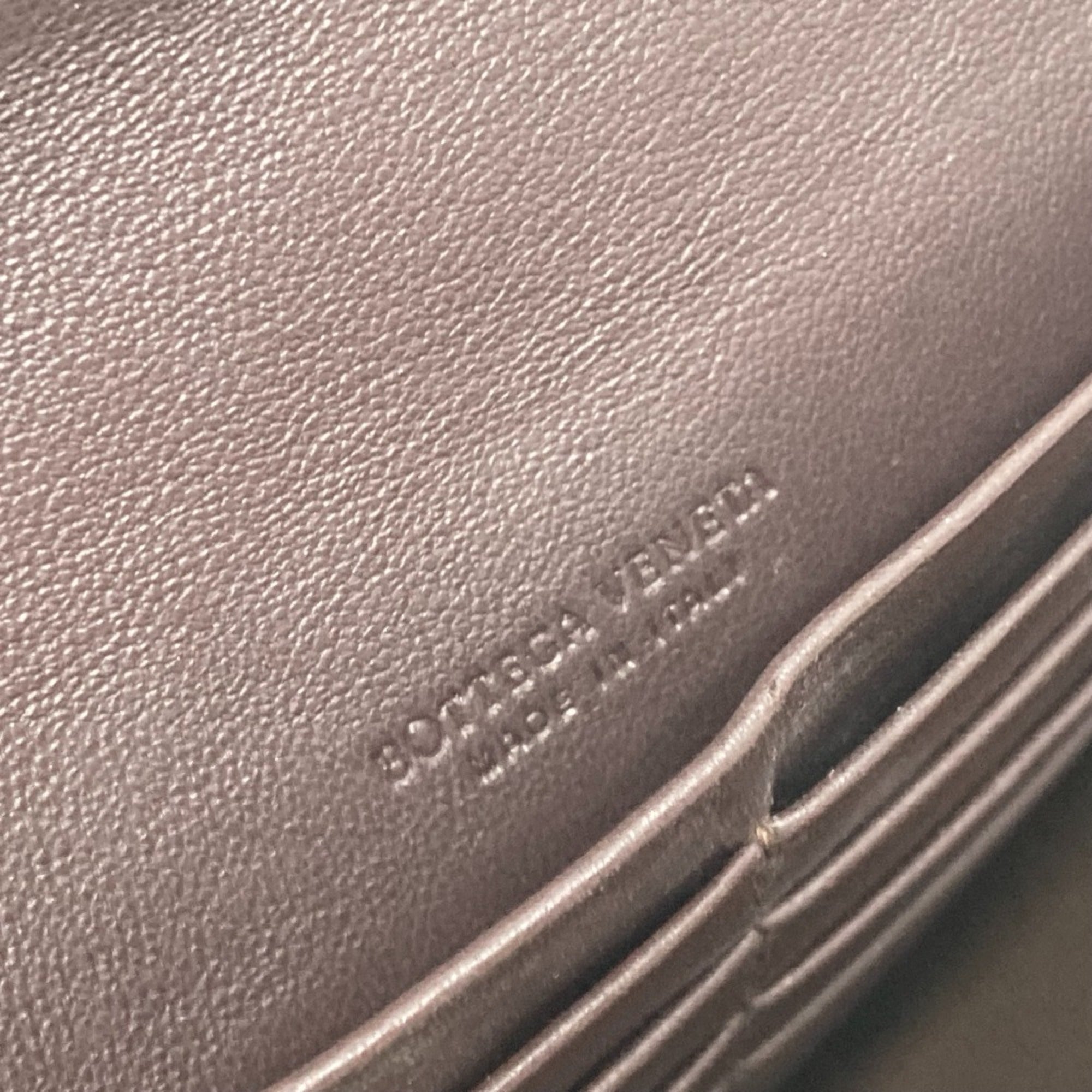Bottega Veneta Brown Leather Long Wallet (Bi-Fold) (Pre-Owned)