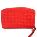 Bottega Veneta Red Leather Clutch Bag (Pre-Owned)