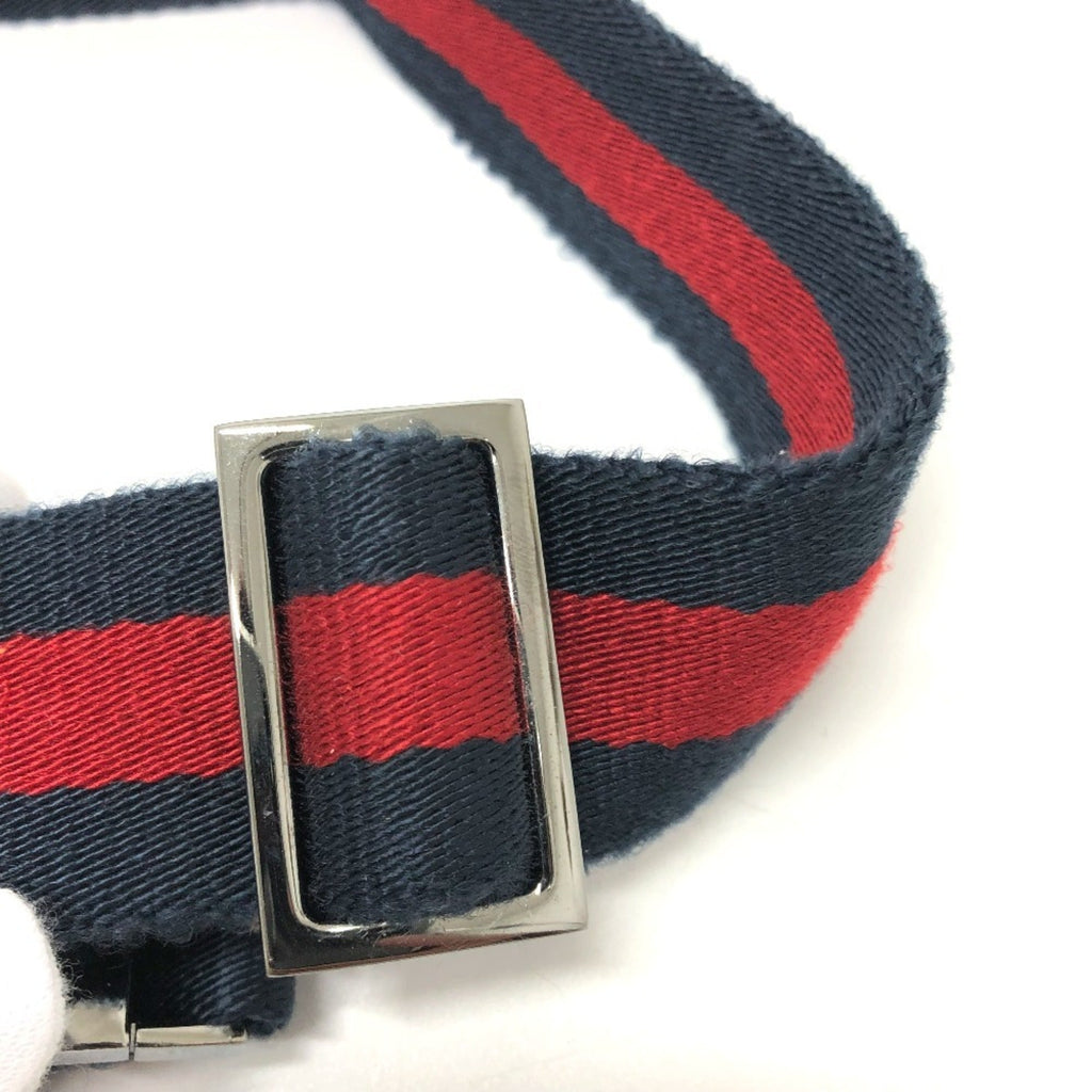 Gucci Red Color Gg Canvas Leather Fanny Pack Sling Bag (Pre-Owned)