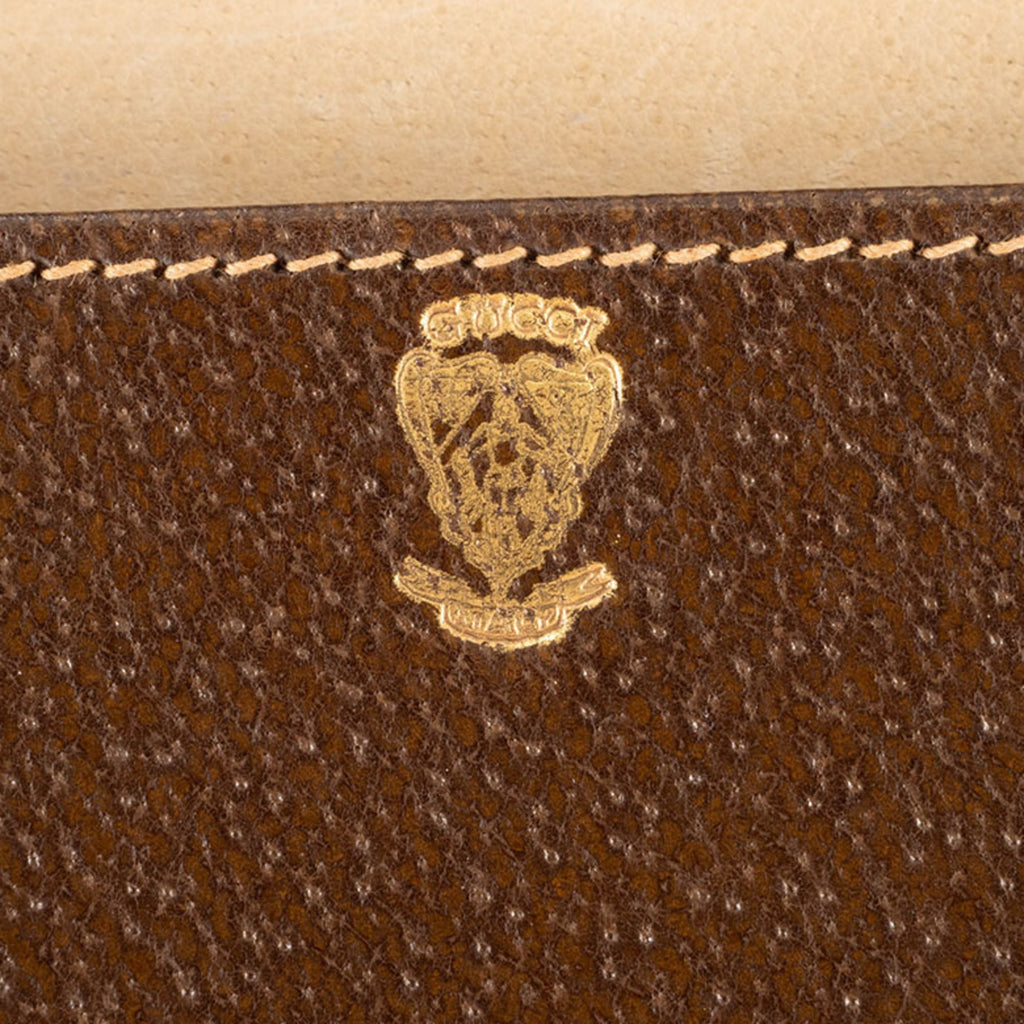 Gucci Brown Leather Attaché Case (Pre-Owned)