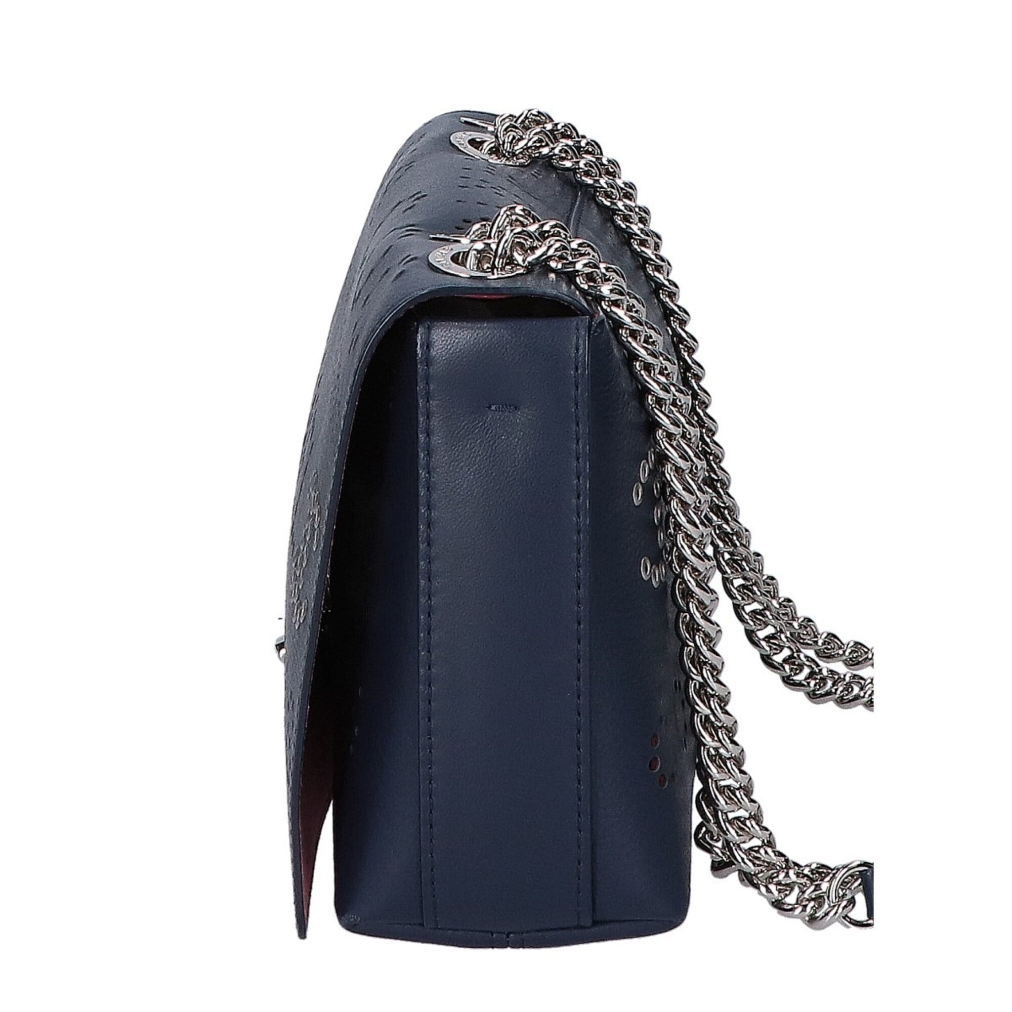 Chanel Navy Leather Shoulder Bag (Pre-Owned)