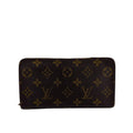 Louis Vuitton Monogram Brown Leather Long Wallet (Bi-Fold) (Pre-Owned)