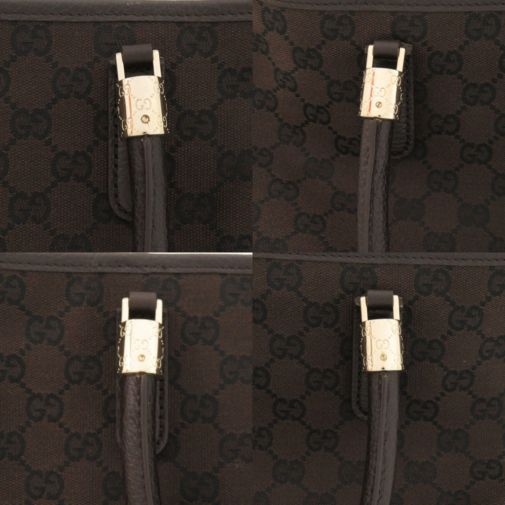 Gucci Gg Canvas Brown Gg Canvas Tote Bag (Pre-Owned)