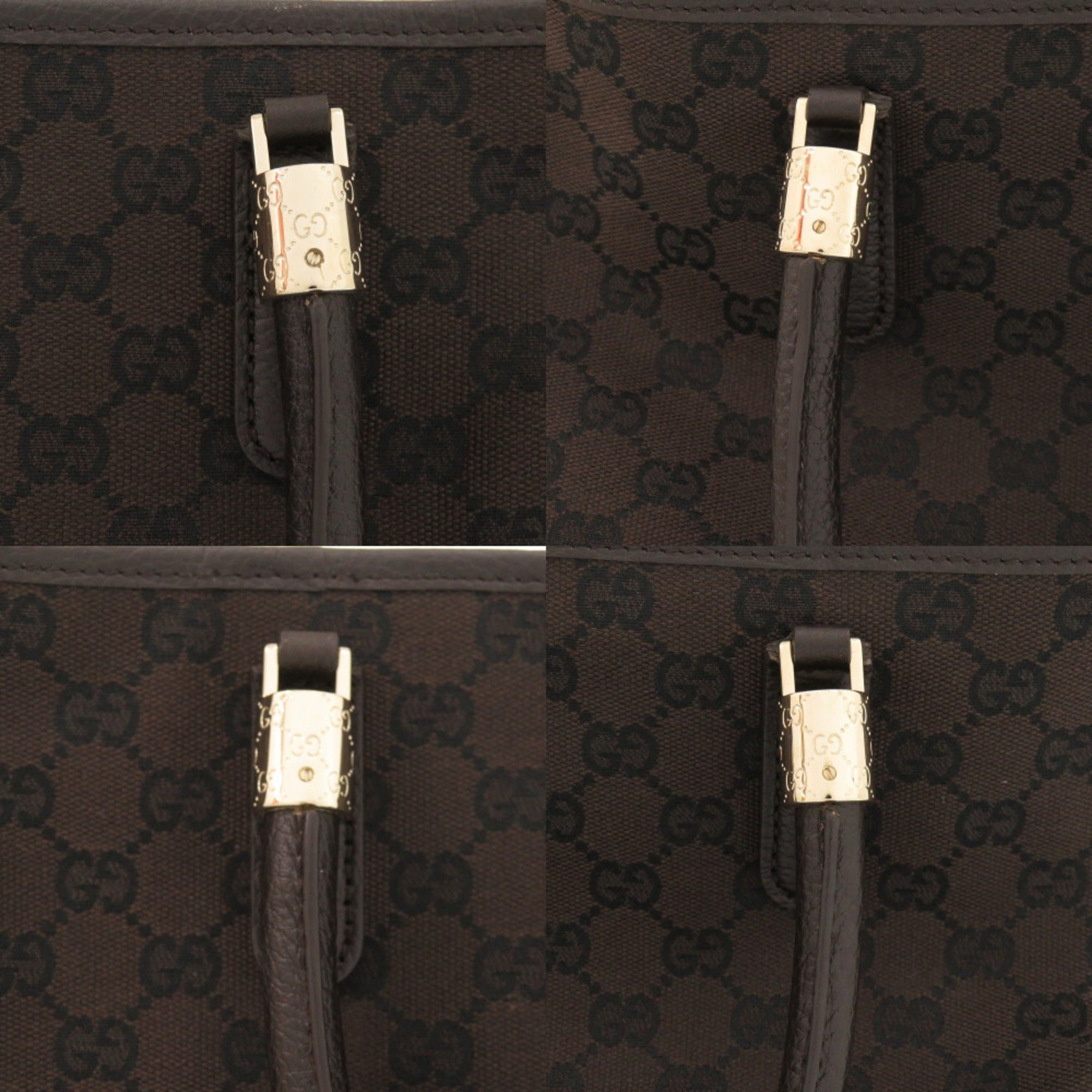 Gucci Gg Canvas Brown Gg Canvas Tote Bag (Pre-Owned)