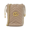 Gucci Beige Leather Shoulder Bag (Pre-Owned)