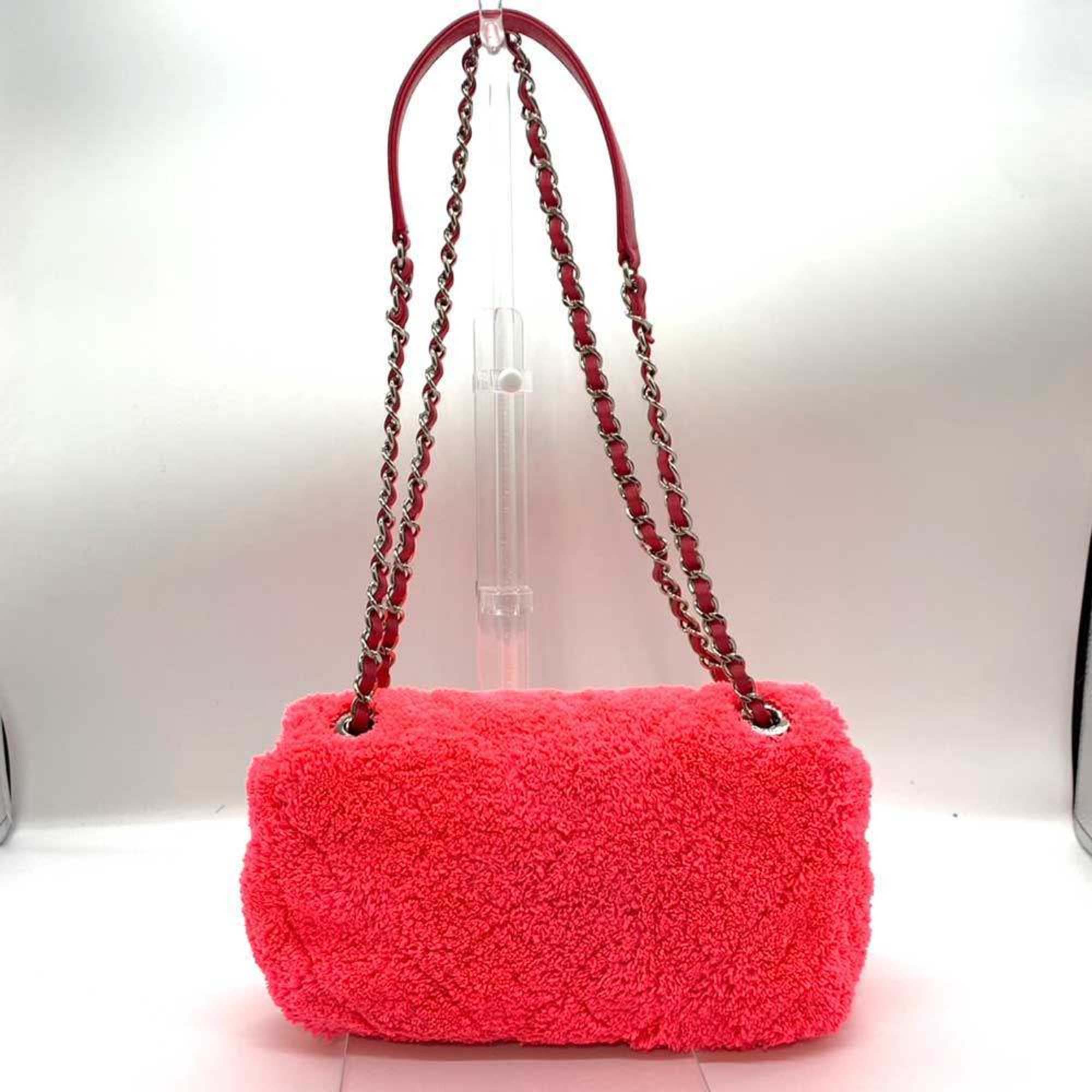 Chanel Pile Fabric Pochette Shoulder Bag (Pre-Owned)