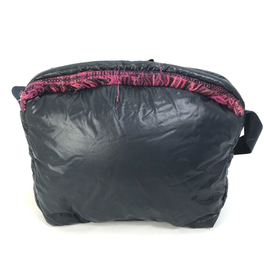 Chanel Navy Pink Nylon Tweed Fanny Pack Shoulder Bag (Pre-Owned)