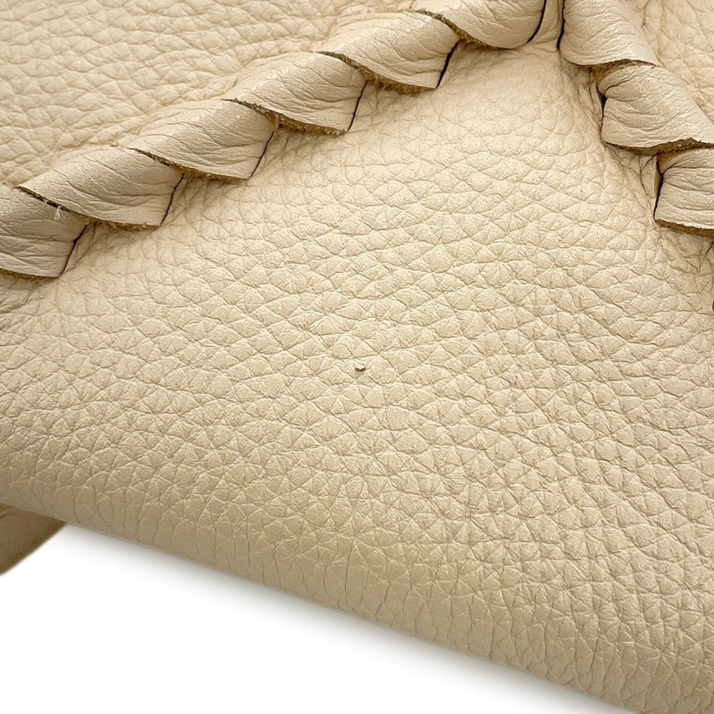 Bottega Veneta Black Ivory Leather Handbag (Pre-Owned)