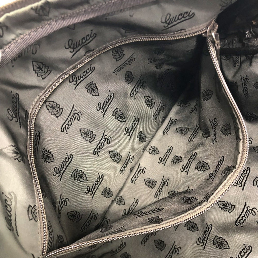 Gucci Brown Leather Briefcase Handbag (Pre-Owned)