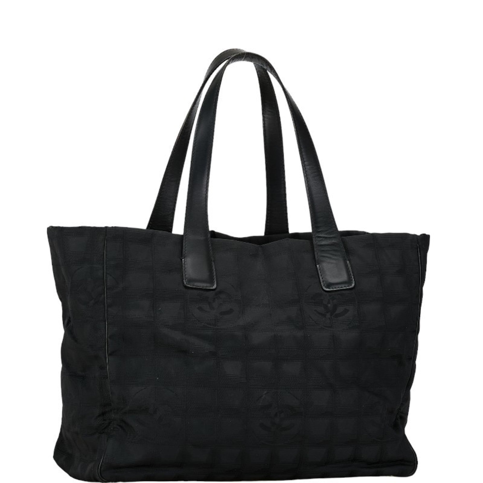 Chanel New Travel Line Black New Travel Line Pochette Pouch Tote Bag (Pre-Owned)
