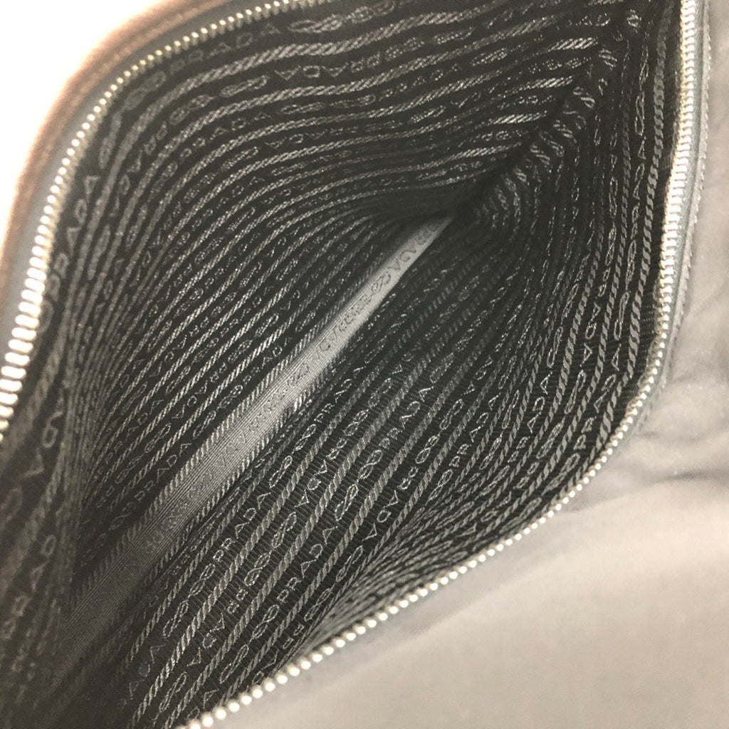 Prada Black Cloth Shoulder Bag (Pre-Owned)